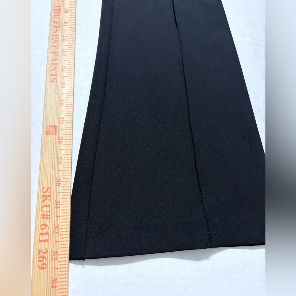 Veronica Beard Black Orion Flare Pant Sleek High Waisted Front Seams Elongating - Picture 13 of 16